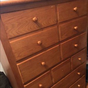 Dresser and mirror set